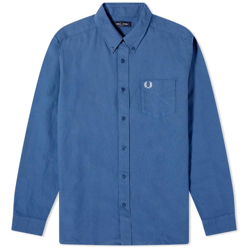 Fred Perry Men's Oxford Shirt in Midnight Blue Cover