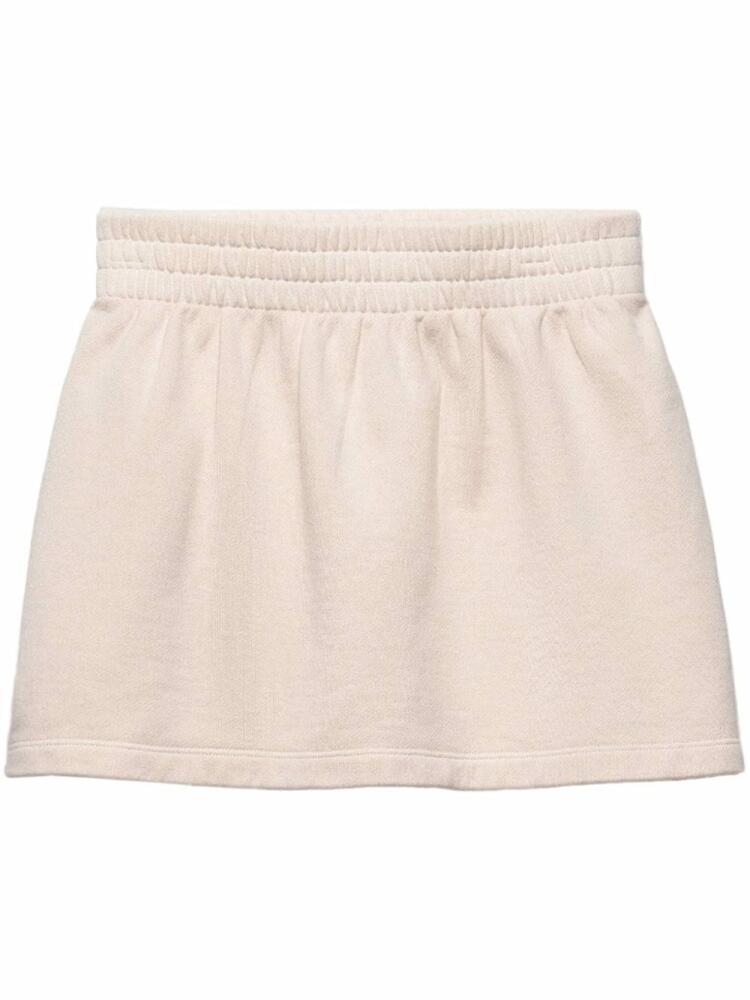 Prada cotton-fleece mini skirt - Pink Cover