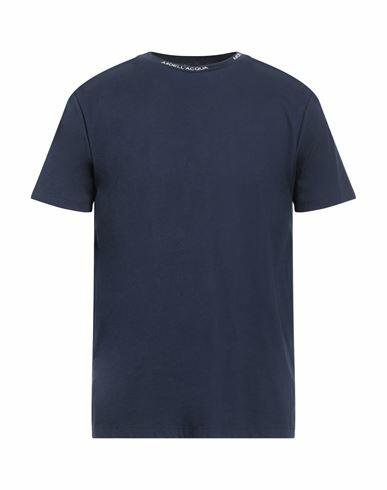 Alessandro Dell'acqua Man T-shirt Midnight blue Cotton Cover