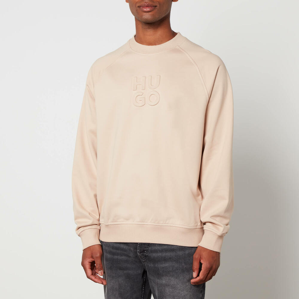 HUGO Dumbkin Embossed Cotton-Jersey Sweatshirt Cover