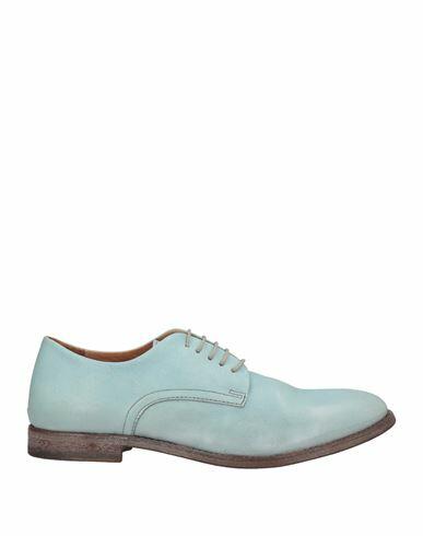 Moma Woman Lace-up shoes Sky blue Soft Leather Cover