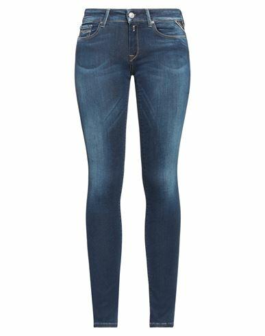 Replay Woman Jeans Blue Cotton, Polyester, Elastane Cover