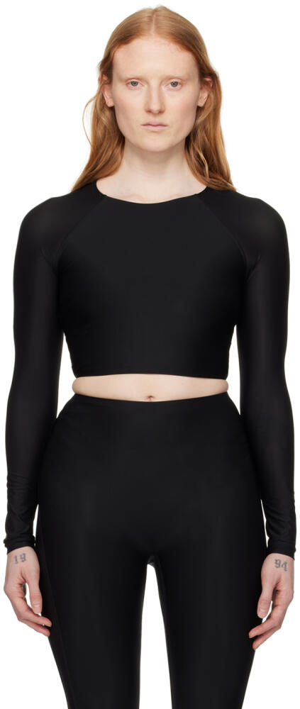 Wolford Black Active Flow Top Cover