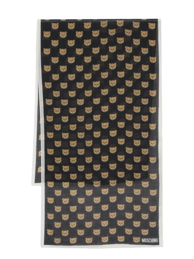 Moschino Teddy Bear-motif scarf - Black Cover