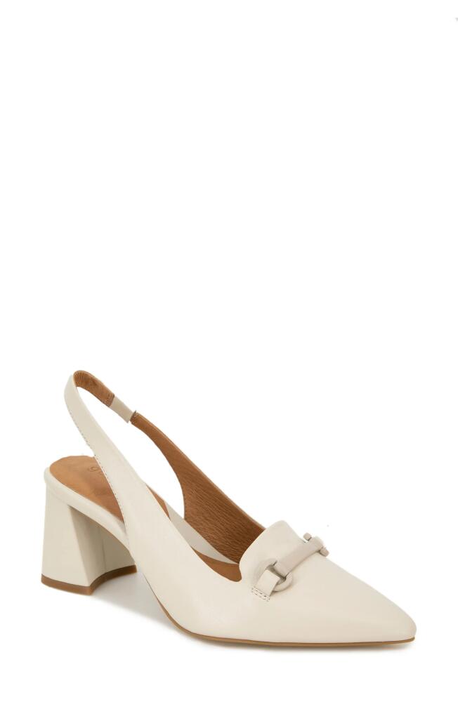 GENTLE SOULS BY KENNETH COLE Dionne Block Heel Slingback Pump in Stone Cover