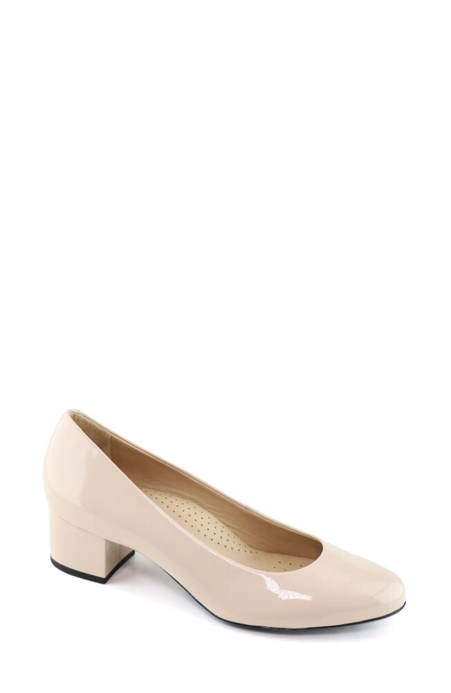 Marc Joseph New York Broad Street Patent Leather Pump in Nude Soft Patent Cover