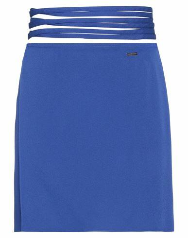 Dsquared2 Woman Mini skirt Bright blue Acetate, Viscose Cover