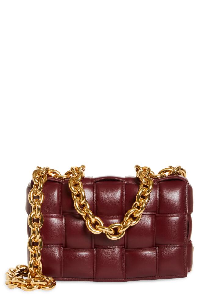 Bottega Veneta The Chain Cassette Bag in Barolo-Gold Cover