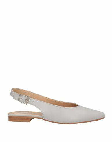 Carlo Pazolini Woman Ballet flats Light grey Leather Cover