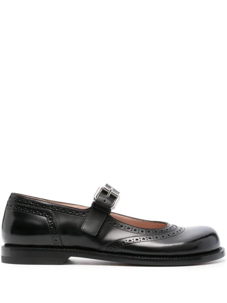 LOEWE Campo leather Mary Jane shoes - Black Cover