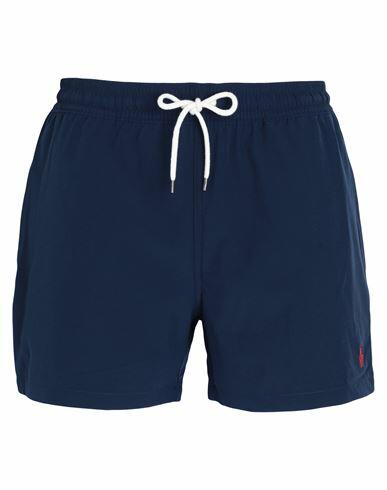 Polo Ralph Lauren Man Swim trunks Navy blue Recycled polyester, Elastane Cover