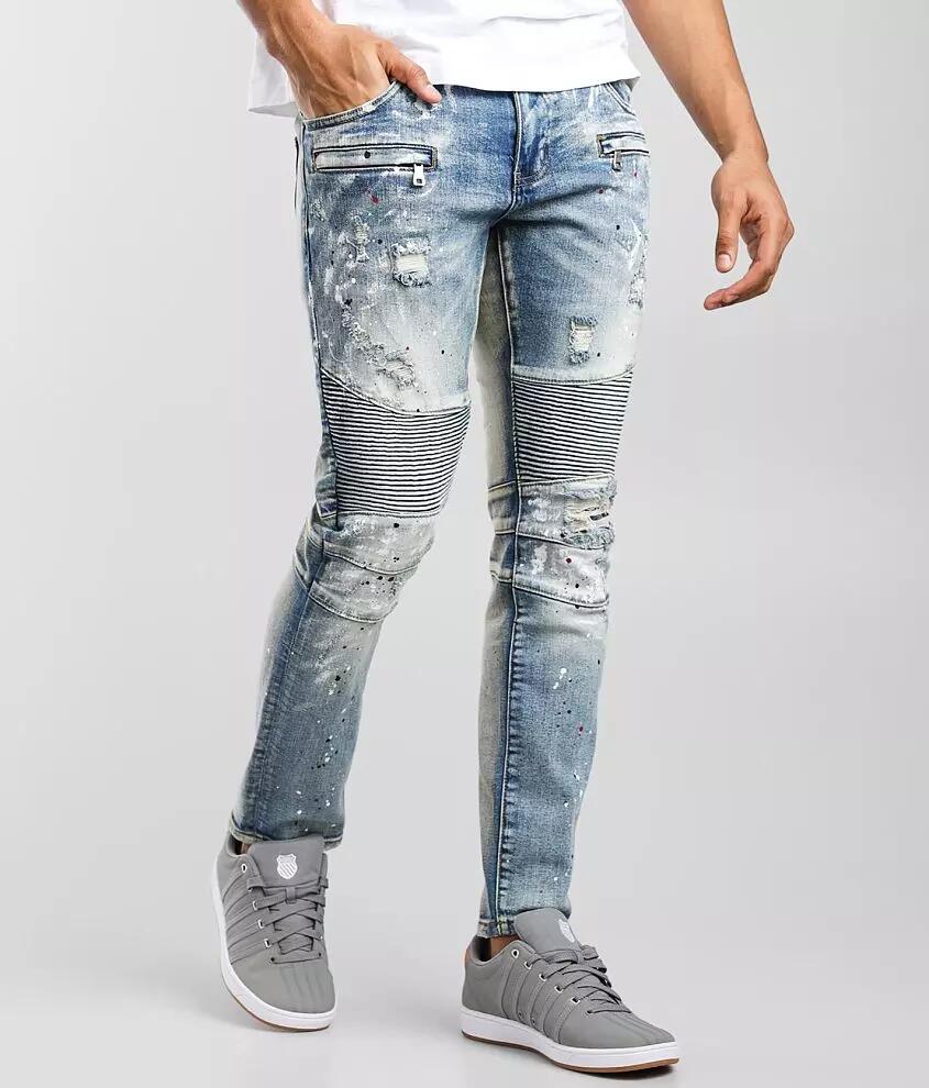 Crysp Denim John Moto Skinny Stretch Jean Cover