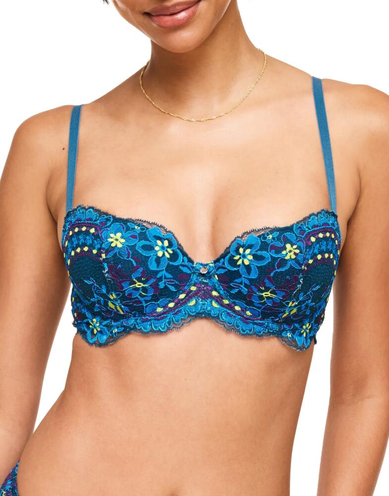 Adore Me Nicholette Contour Balconette Bra in Floral Blue Cover