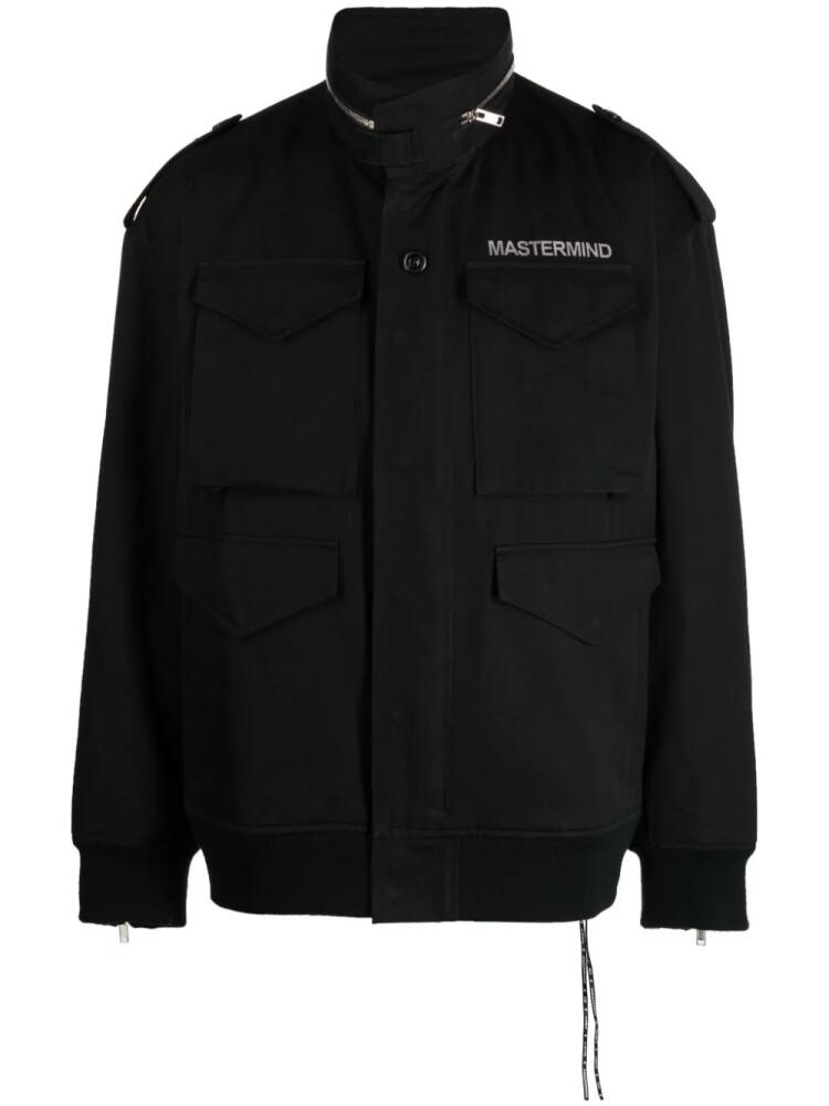 Mastermind Japan logo-print zip-detail jacket - Black Cover