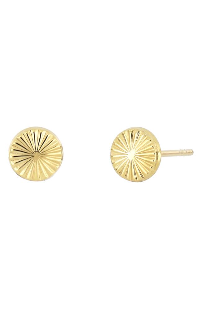 Bony Levy 14K Gold Starburst Stud Earrings in 14K Yellow Gold Cover