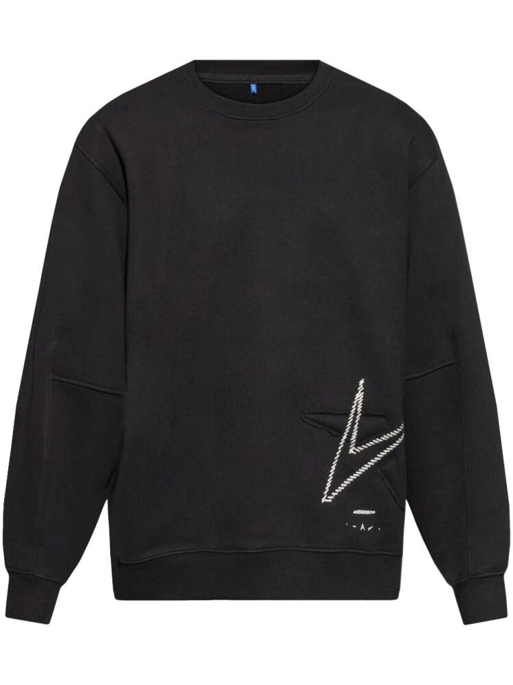 Ader Error logo embroidered crew neck sweater - Black Cover