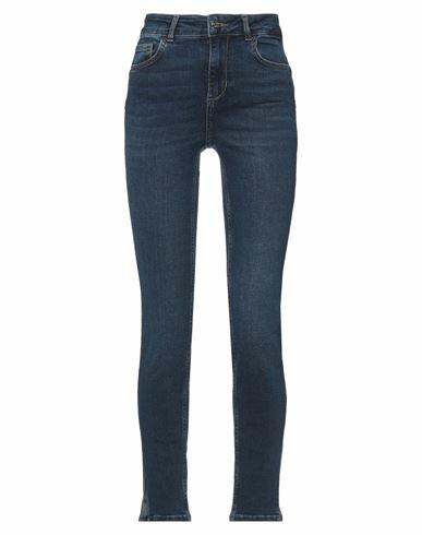 Rebel Queen Woman Jeans Blue Cotton, Elastane Cover