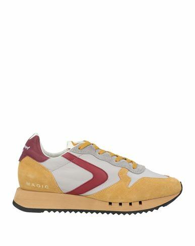 Valsport Man Sneakers Ocher Leather, Textile fibers Cover