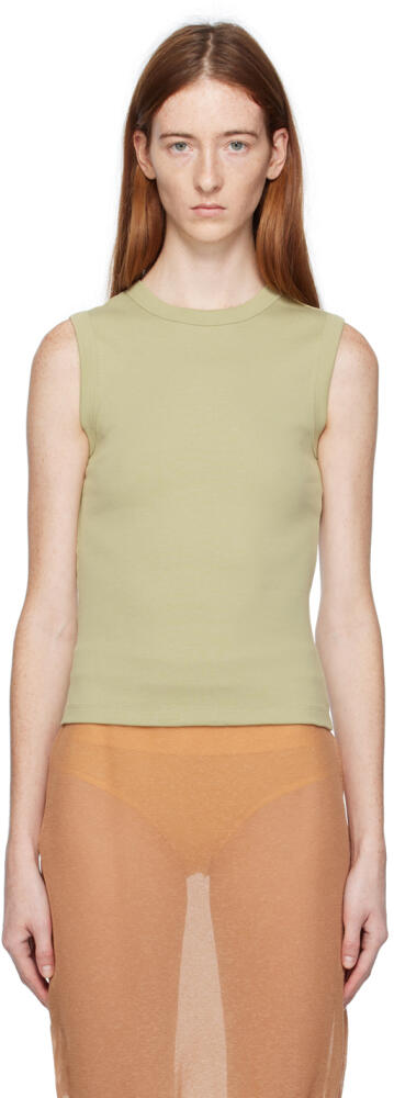 FLORE FLORE Khaki Esmé Tank Top Cover