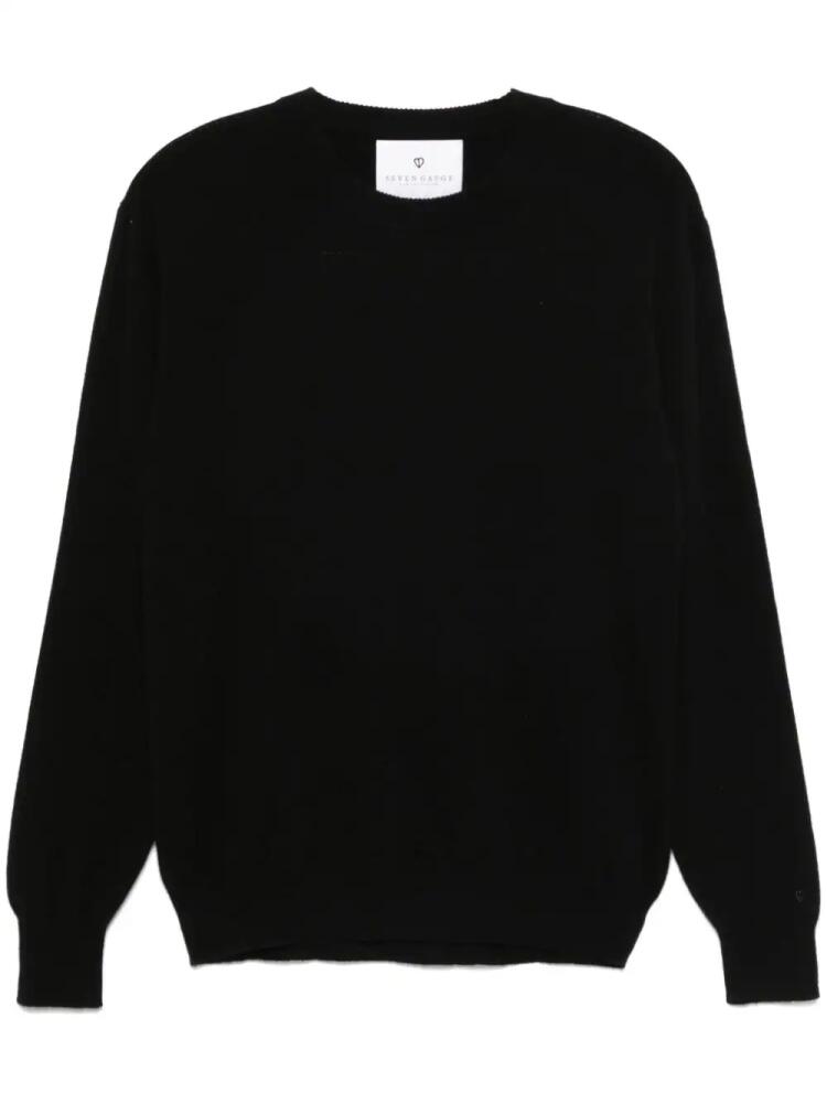 SEVEN GAUGE cashmere sweater - Black Cover