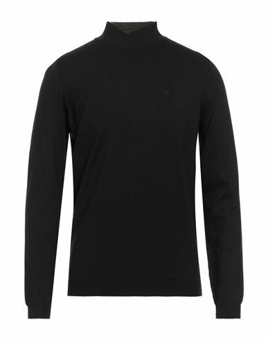 Fred Mello Man Turtleneck Black Viscose, Polyamide Cover