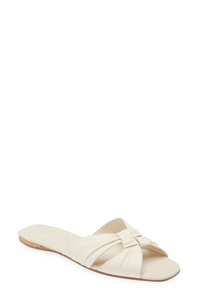 The Row Soft Knot Slide Sandal in Blanc Cover