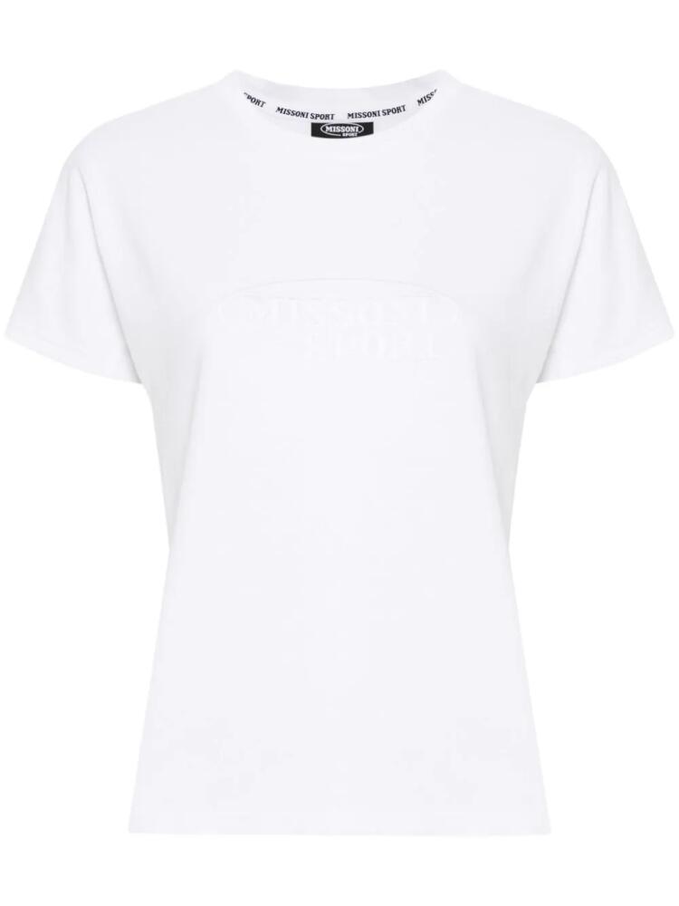 Missoni embroidered-logo cotton T-shirt - White Cover