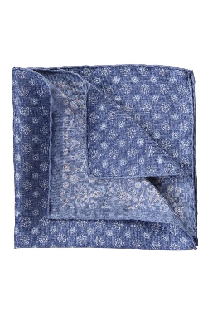 Elizabetta Pascal - Double Sided Silk Pocket Square for Men in Blue Cover