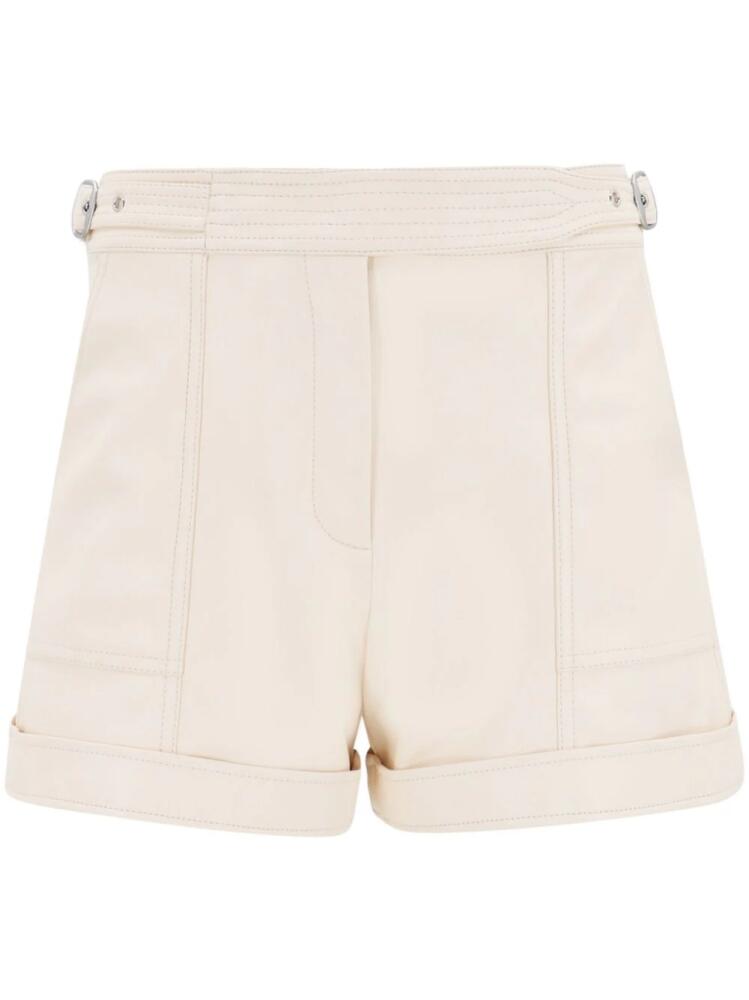 Simkhai Chace belted mini shorts - Neutrals Cover