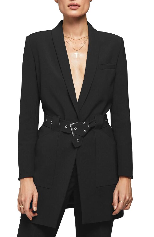 ANINE BING Belted Blazer in Black Cover