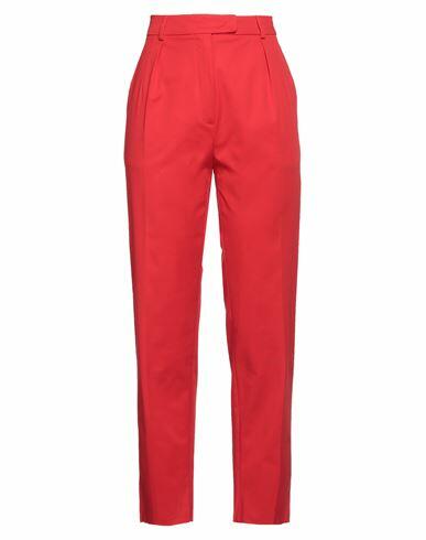 Max Mara Studio Woman Pants Red Cotton, Elastane Cover