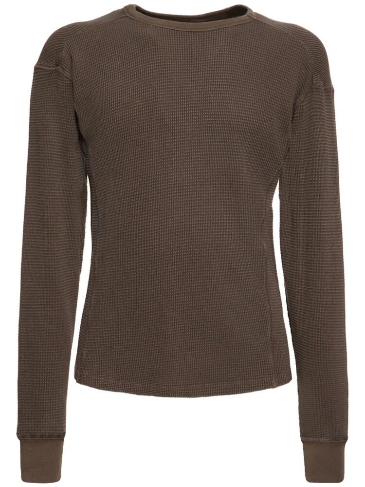 ENTIRE STUDIOS Brunette Thermal Long Sleeve T-shirt Cover