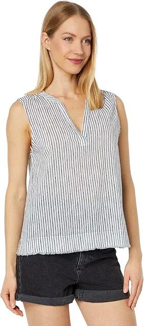 Carve Designs Dylan Tank (Navy Milos Stripe) Women's Clothing Cover