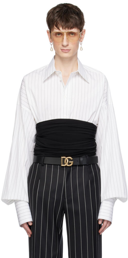 Dolce&Gabbana Black Girdle Belt Cover