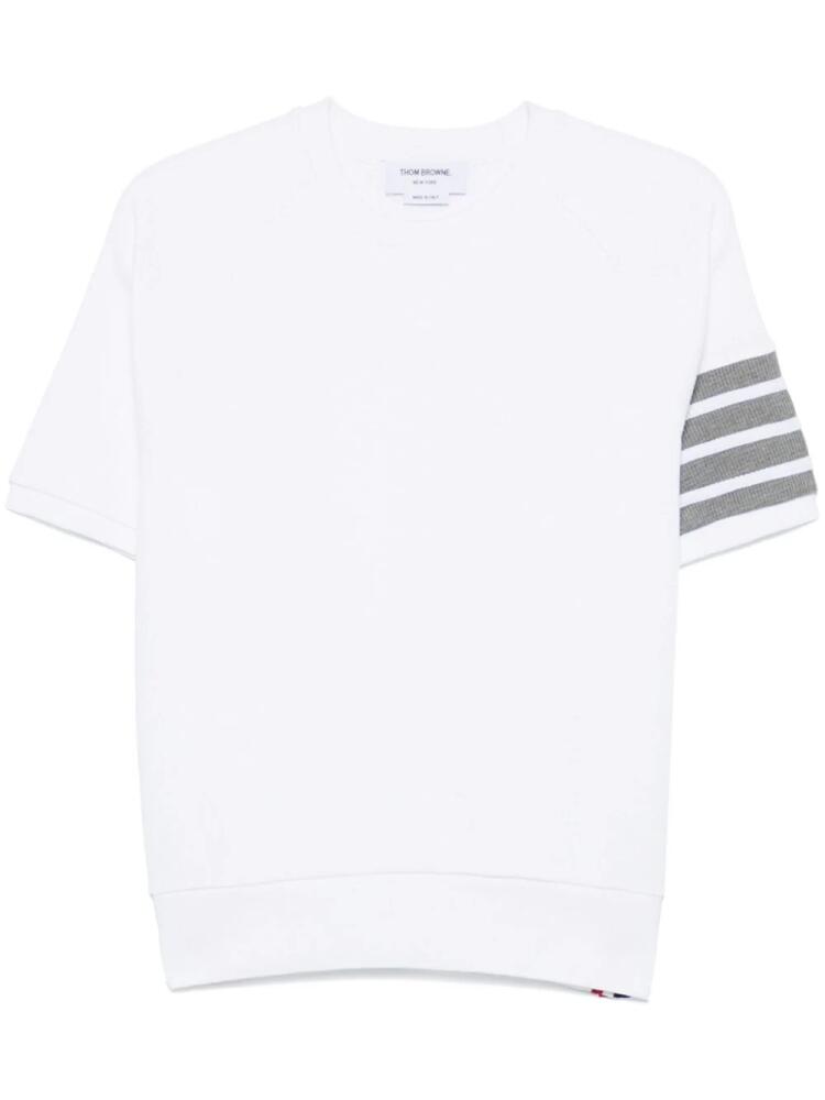 Thom Browne waffle-effect T-shirt - White Cover