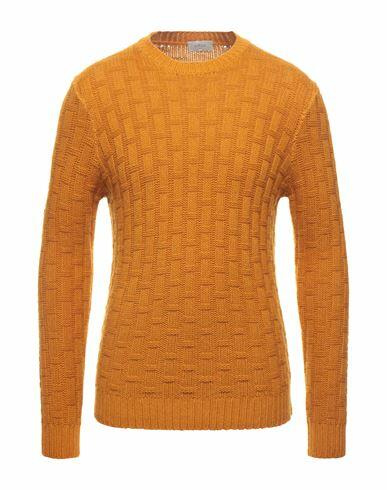 Altea Man Sweater Ocher Virgin Wool Cover