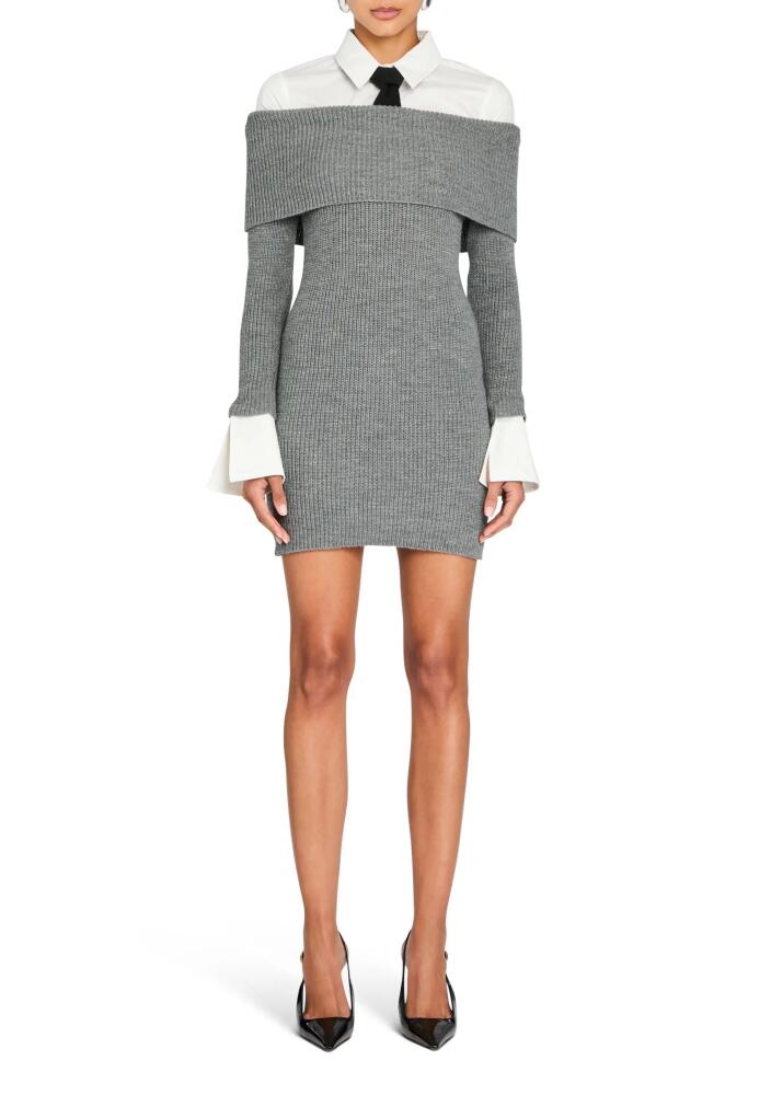 SER.O.YA Elodie Sweater Dress in Heathered Grey Cover