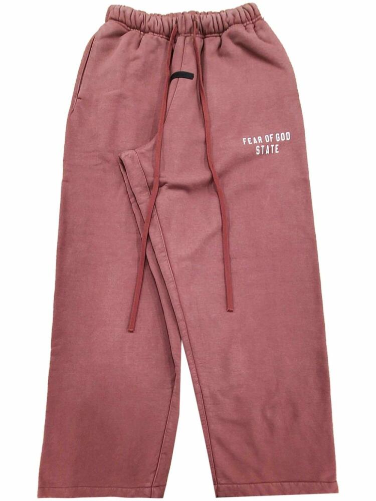 FEAR OF GOD ESSENTIALS logo-print track pants - Pink Cover