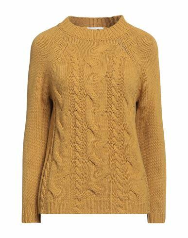 Niū Woman Sweater Mustard Wool, Polyamide Cover