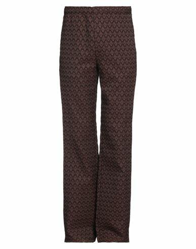 Andersson Bell Man Pants Dark brown Polyester, Rayon Cover