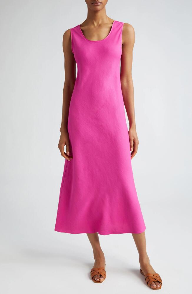 Max Mara Studio Ultimo Sleeveless Scoop Neck Dress in Fuchsia Cover