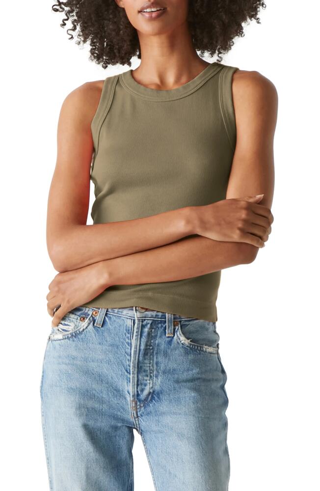 Michael Stars Gina Cotton & Modal Rib Tank in Olive Cover