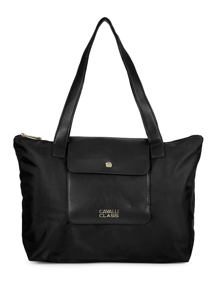 Cavalli Class by Roberto Cavalli Women's Medium Logo Tote - Black Cover