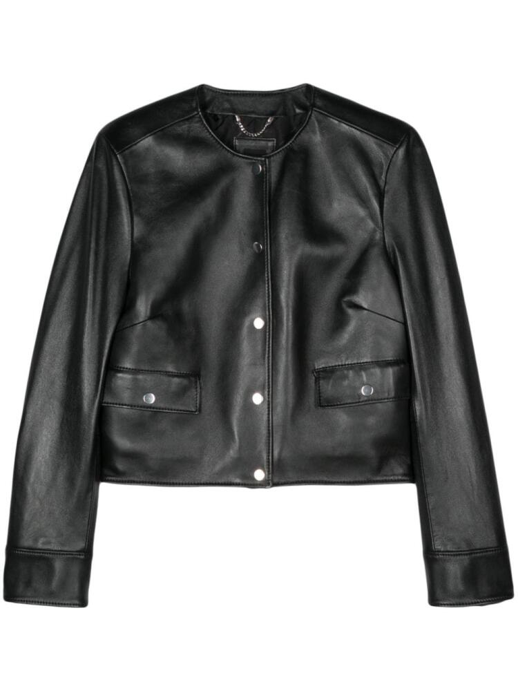 BOSS leather bomber jacket - Black Cover