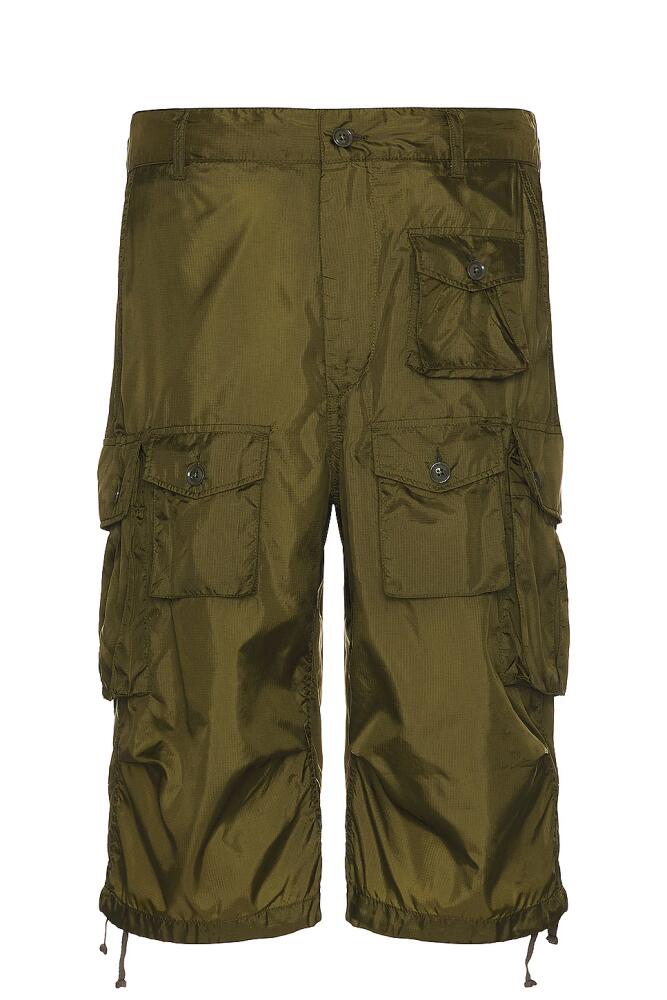 Engineered Garments Fa Short in Green Cover