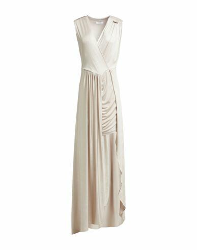 Relish Woman Maxi dress Beige Polyester, Elastane Cover