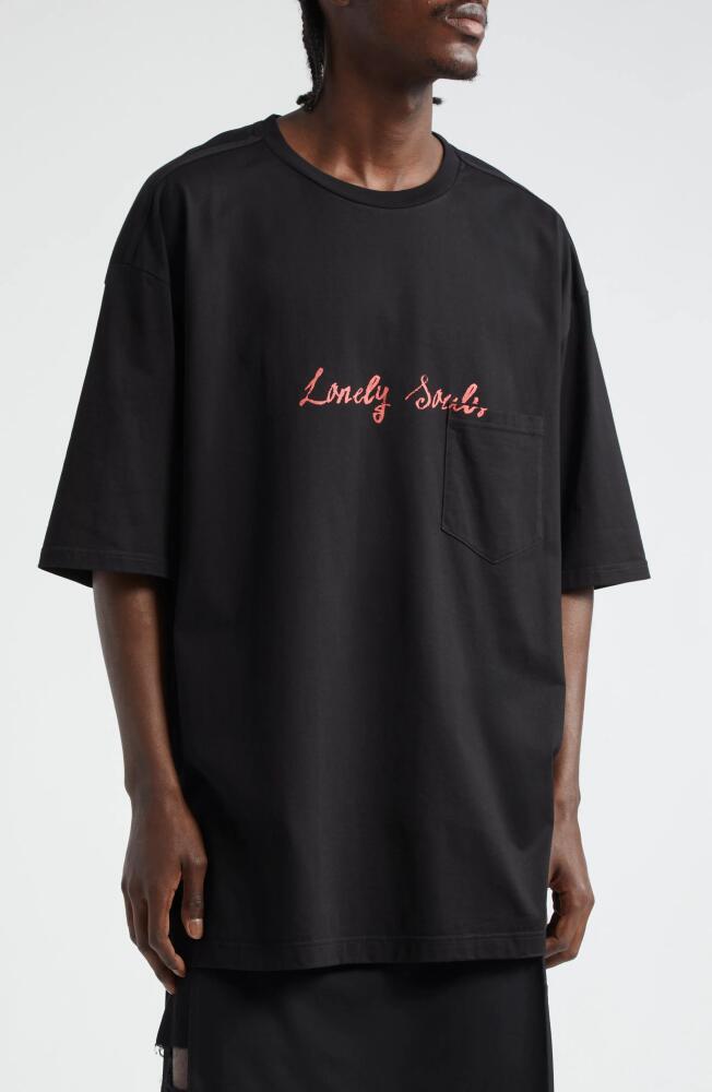 TAKAHIROMIYASHITA TheSoloist. Lonely Souls Oversize Graphic T-Shirt in Black Cover