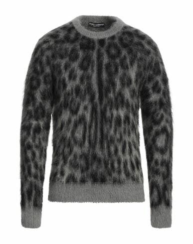 Dolce & gabbana Man Sweater Grey Mohair wool, Polyamide, Wool Cover