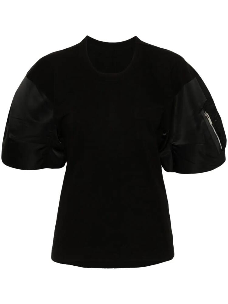 sacai cotton T-shirt - Black Cover