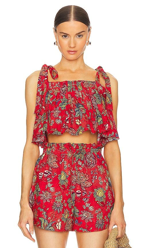 Ulla Johnson Ivy Tank in Red Cover